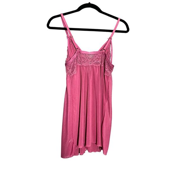 Women’s Babydoll Lace Front Clasp Mauve Lingerie Size Large Intimates Sexy - Picture 7 of 7